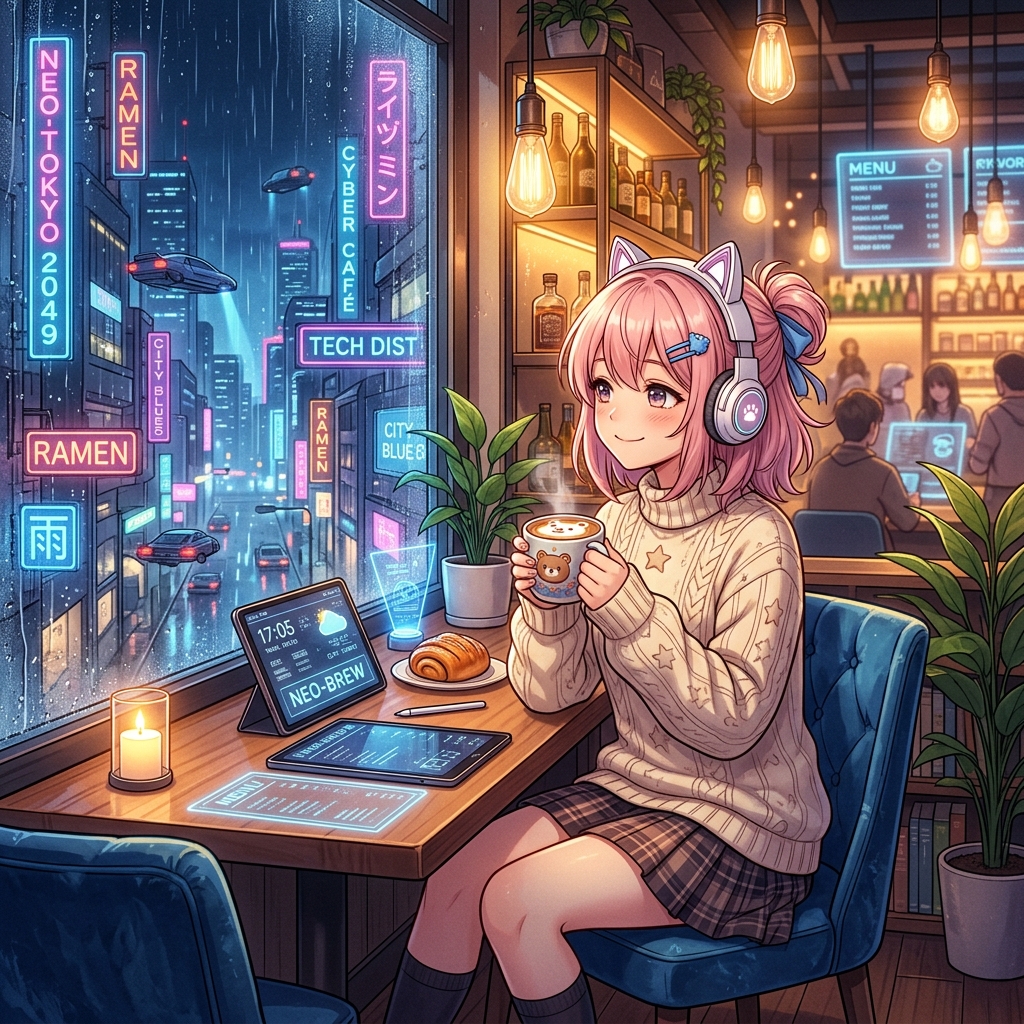 Anime illustration example